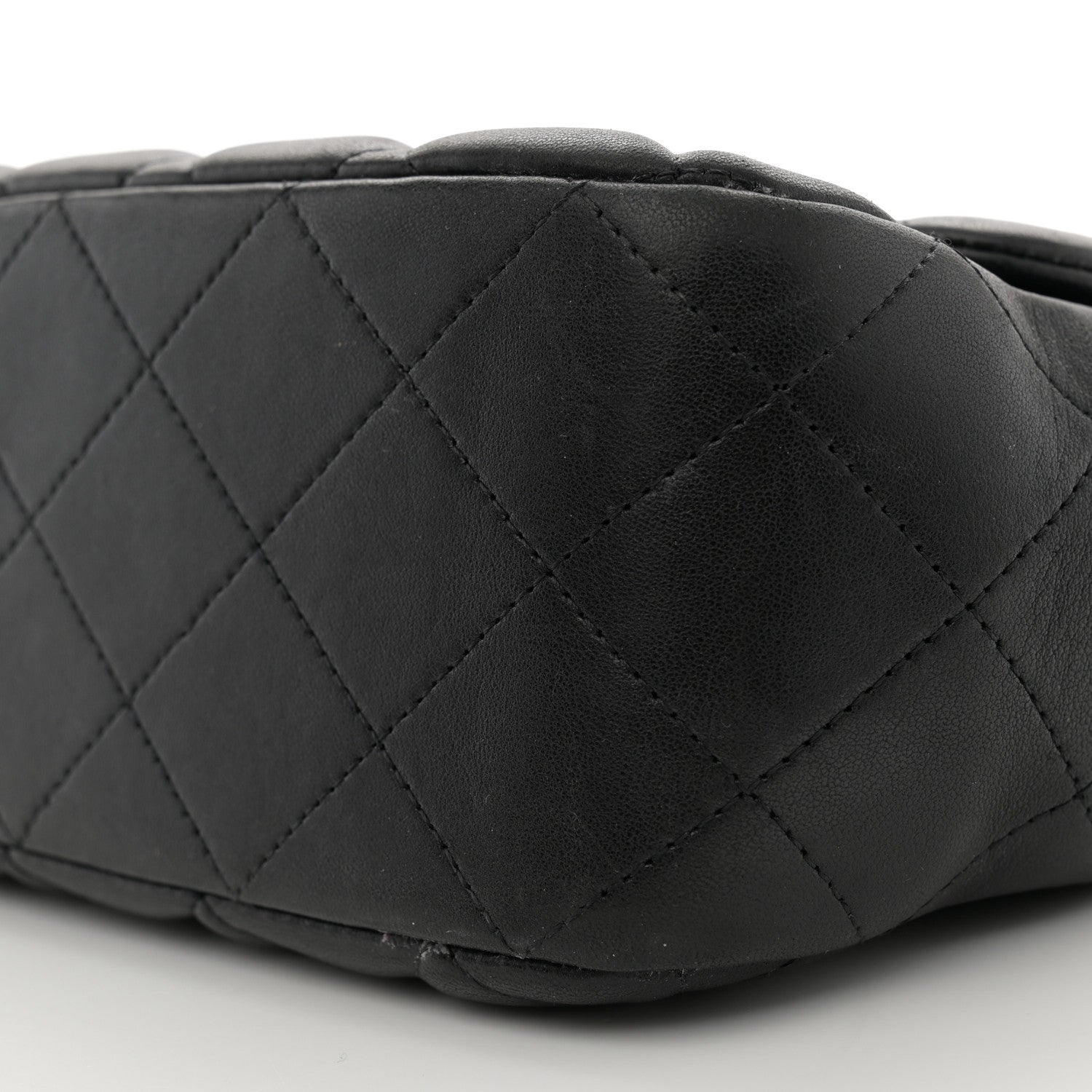 Chanel Lambskin Quilted Jumbo Single Flap Black 10 of 12