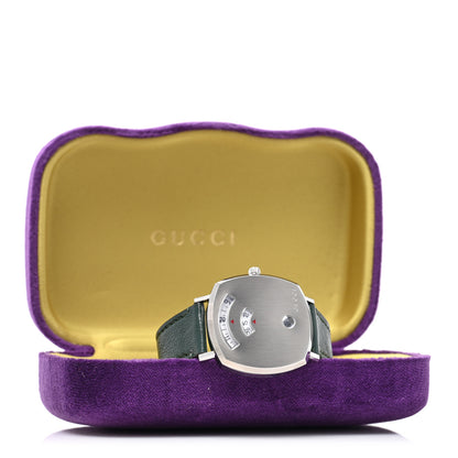 Gucci Stainless Steel Calfskin 35mm Grip Quartz Watch Green 5 of 5