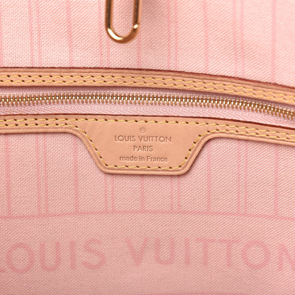 Louis Vuitton Damier Azur Neo Neverfull MM Rose Ballerine 8 of 10