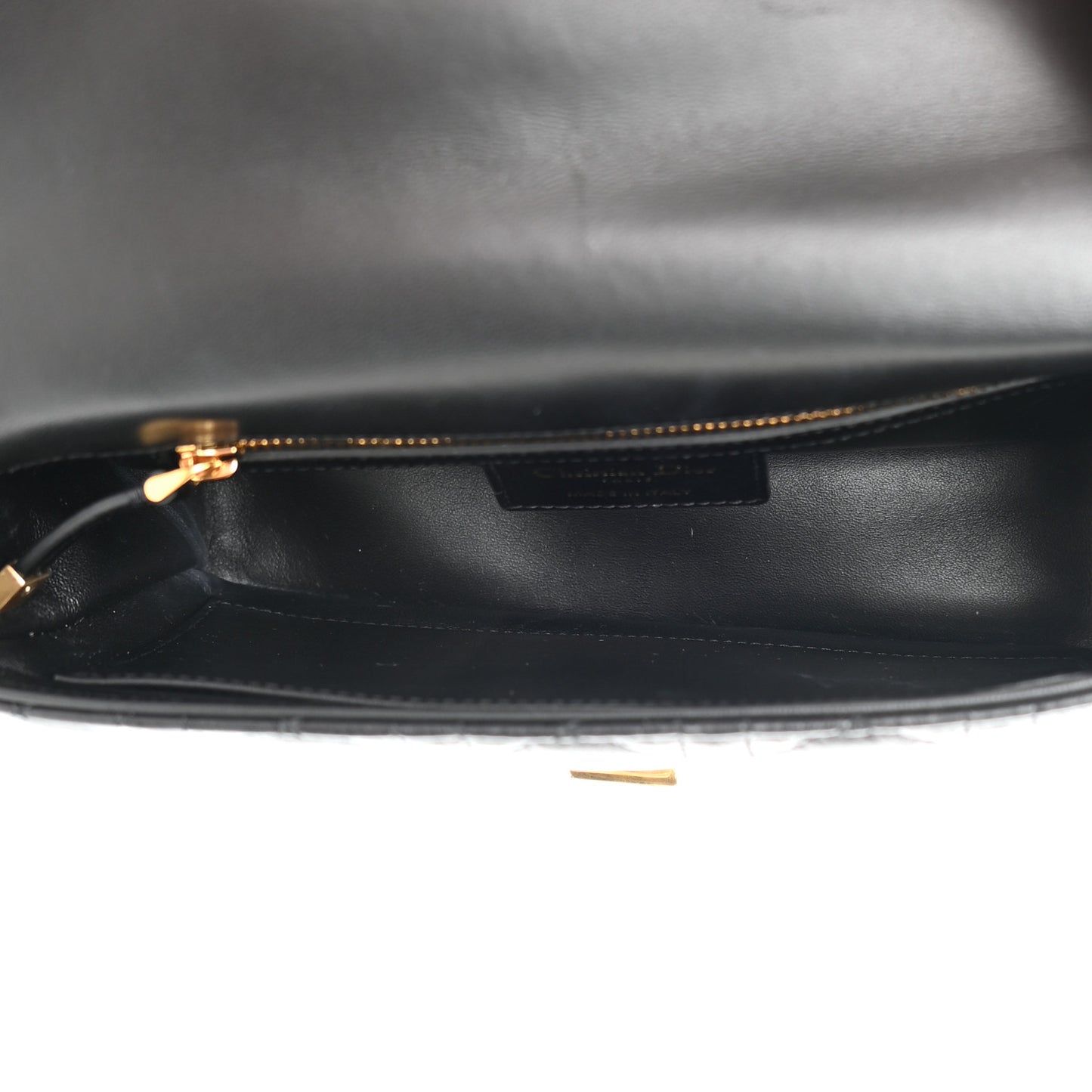 Calfskin Cannage Small Caro Bag Black