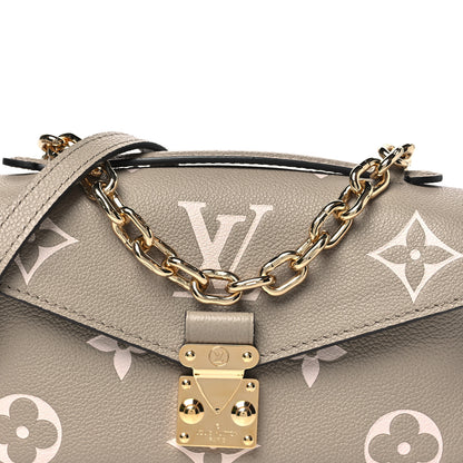 Louis Vuitton Empreinte Monogram Giant Pochette Metis East West Tourterelle Creme 7 of 10
