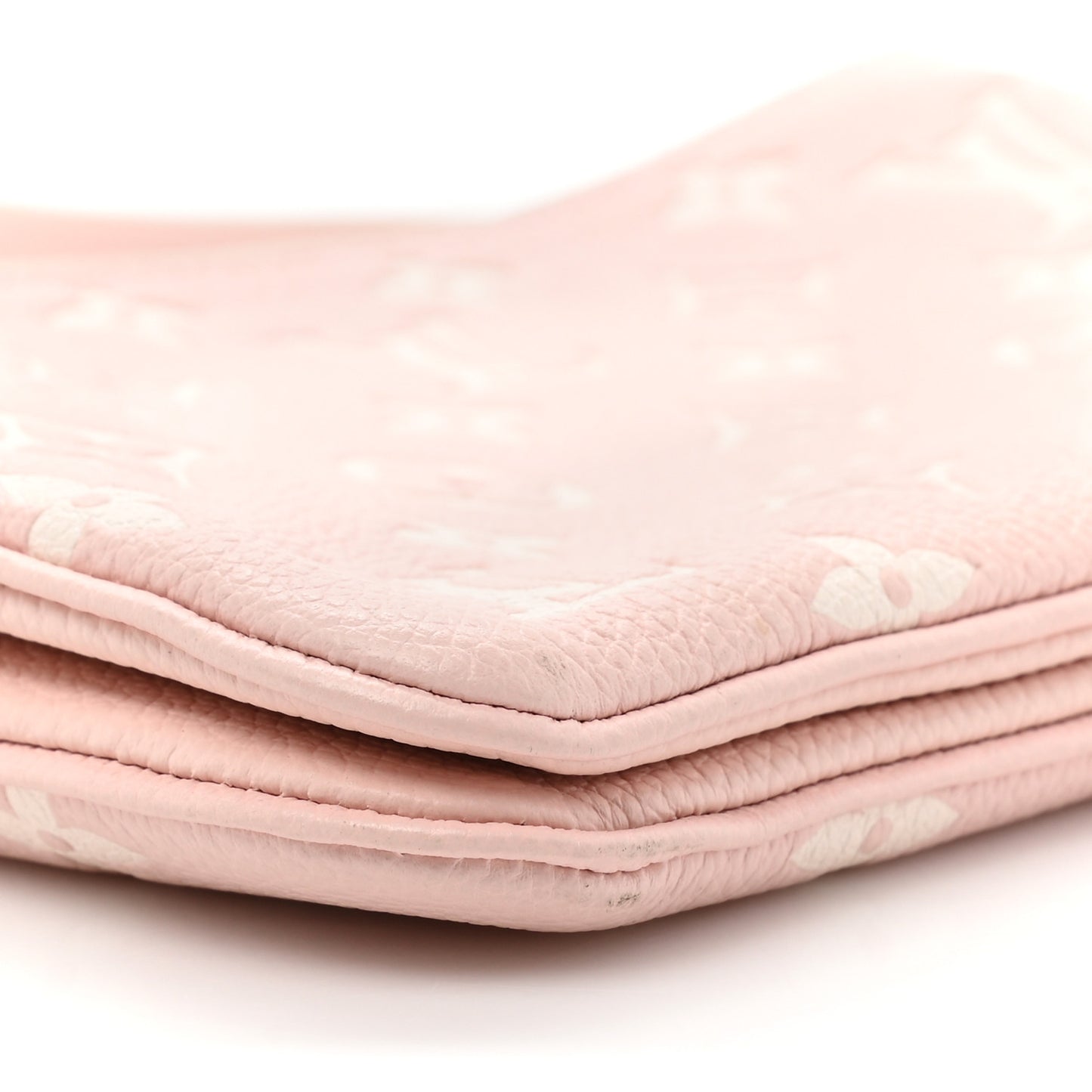 Empreinte Monogram Double Zip Pochette Rose