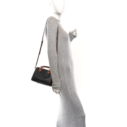 Celine Triomphe Canvas Calfskin Small Boston Bag Tan 2 of 11