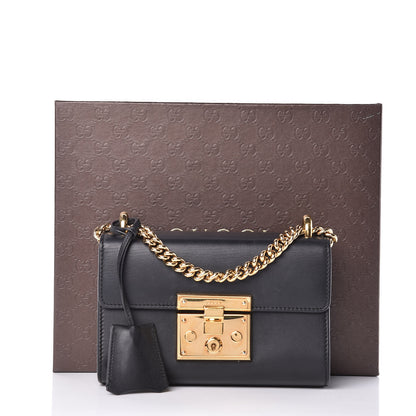 Gucci Calfskin Small Padlock Shoulder Bag Black 11 of 11