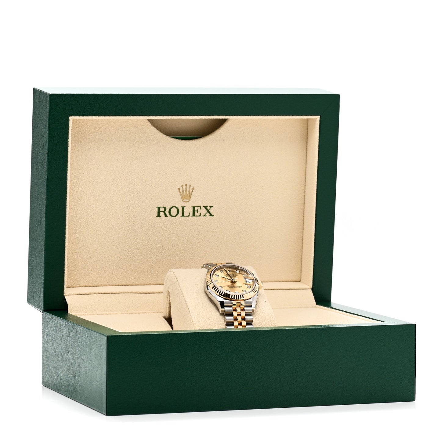 Stainless Steel 18K Yellow Gold Diamond 31mm Oyster Perpetual Datejust Watch Champagne 278273