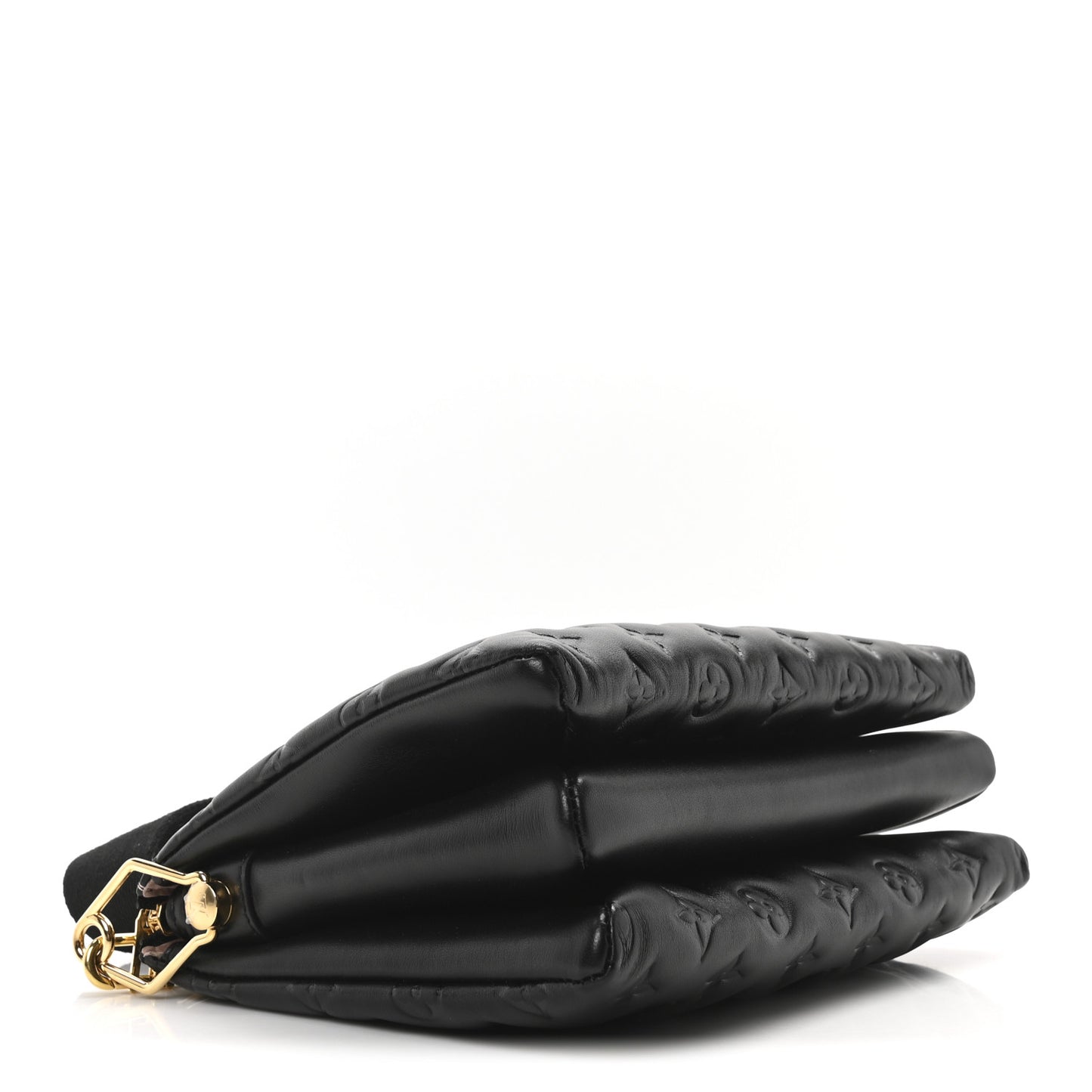 Lambskin Embossed Monogram Coussin PM Black