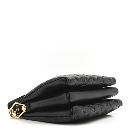 Louis Vuitton Lambskin Embossed Monogram Coussin PM Black 4 of 10