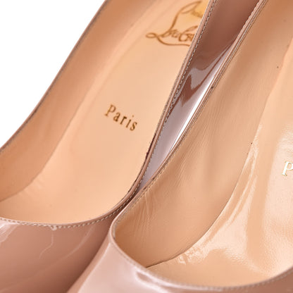 Christian Louboutin Patent Simple 100 Pumps 38 Nude 10 of 17
