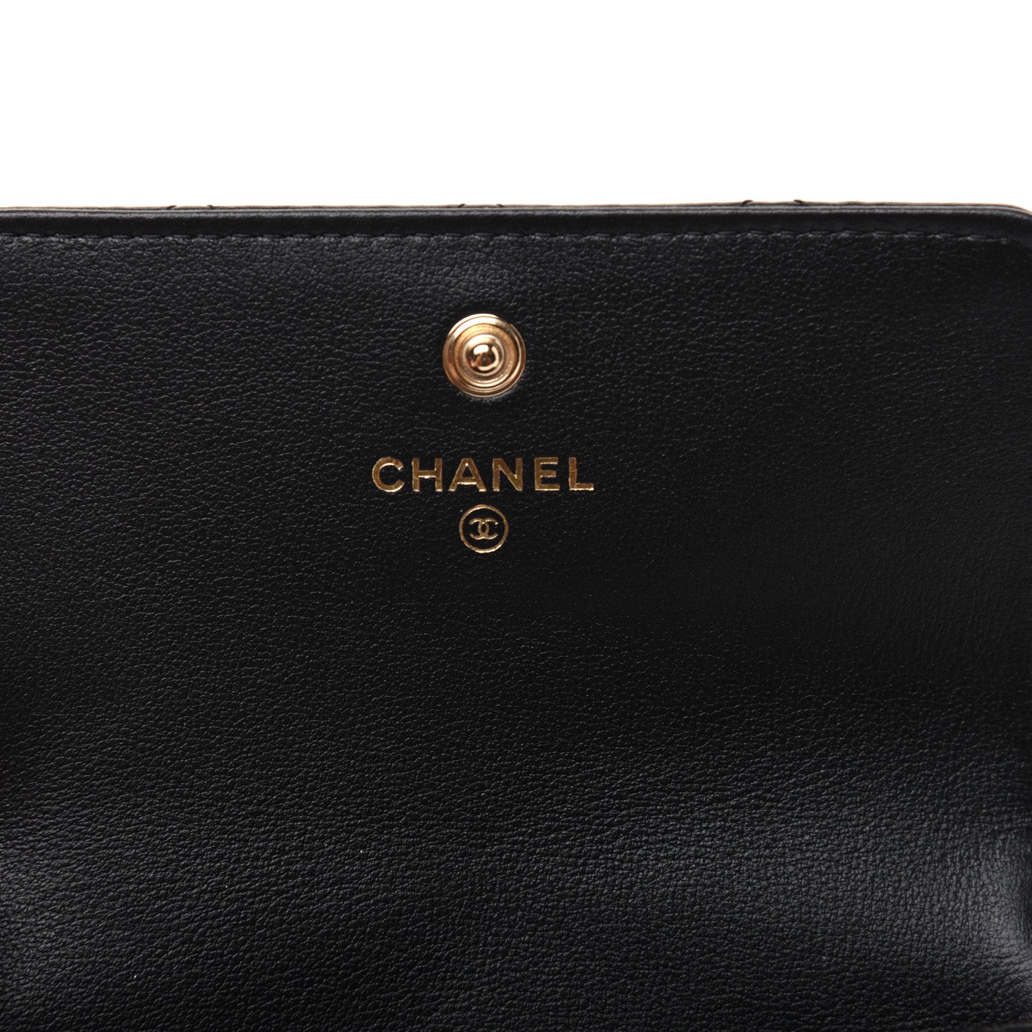Chanel Calfskin Quilted About Pearls Card Holder Flap With Chain Black 8 of 14