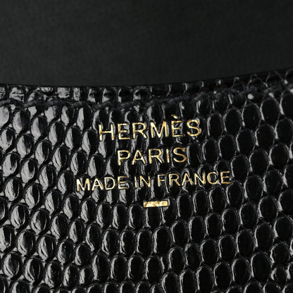 Hermes Lizard Constance Slim Wallet Black 6 of 8