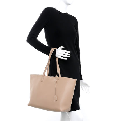 Saint Laurent Calfskin Large Shopping Tote Dark Beige 2 of 13