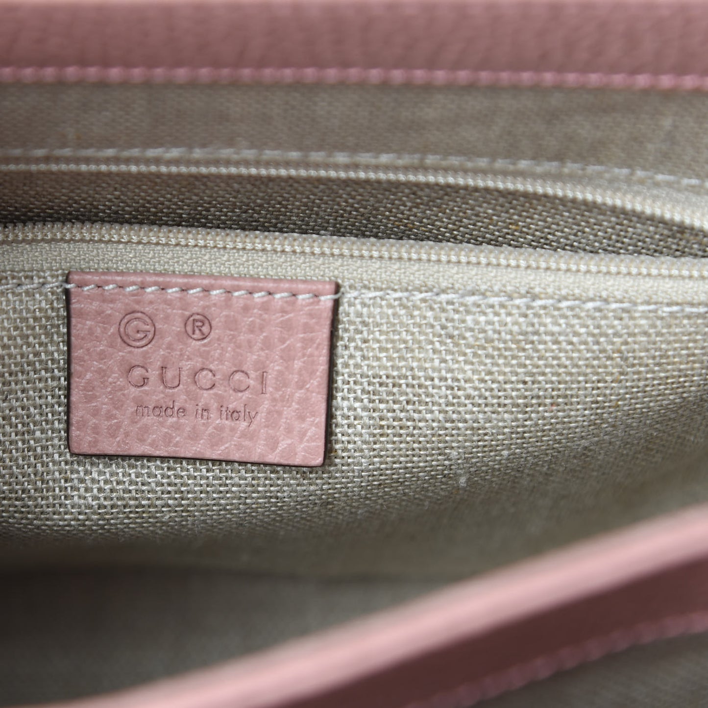 Dollar Calfskin Interlocking G Top Handle Shoulder Bag Soft Pink