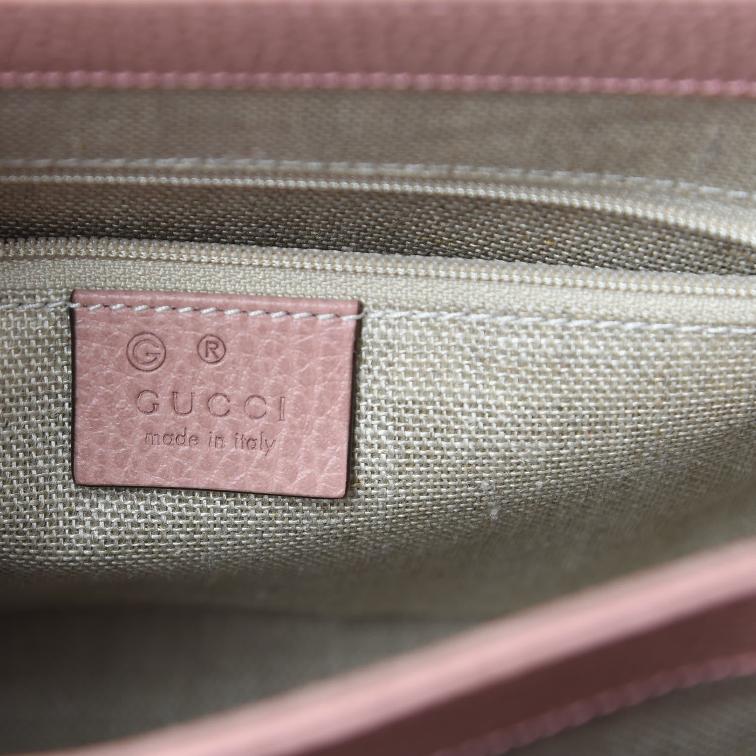 Gucci Dollar Calfskin Interlocking G Top Handle Shoulder Bag Soft Pink 6 of 10