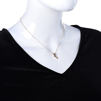 Cartier 18K Pink Gold Tsavorite Black Lacquer Panthere De Cartier Pendant Necklace 2 of 6