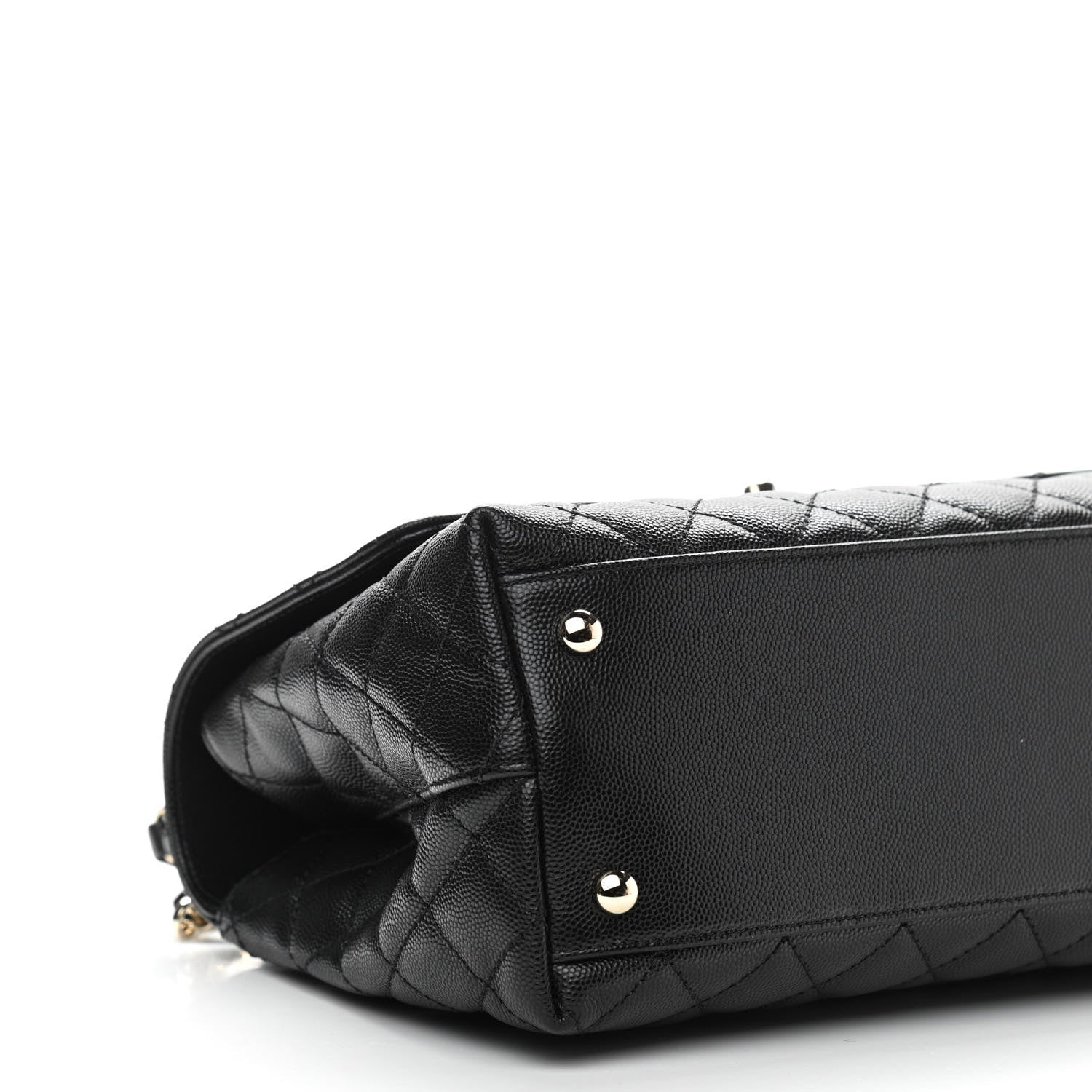 Chanel Caviar Quilted Small Coco Handle Flap Black 9 of 11
