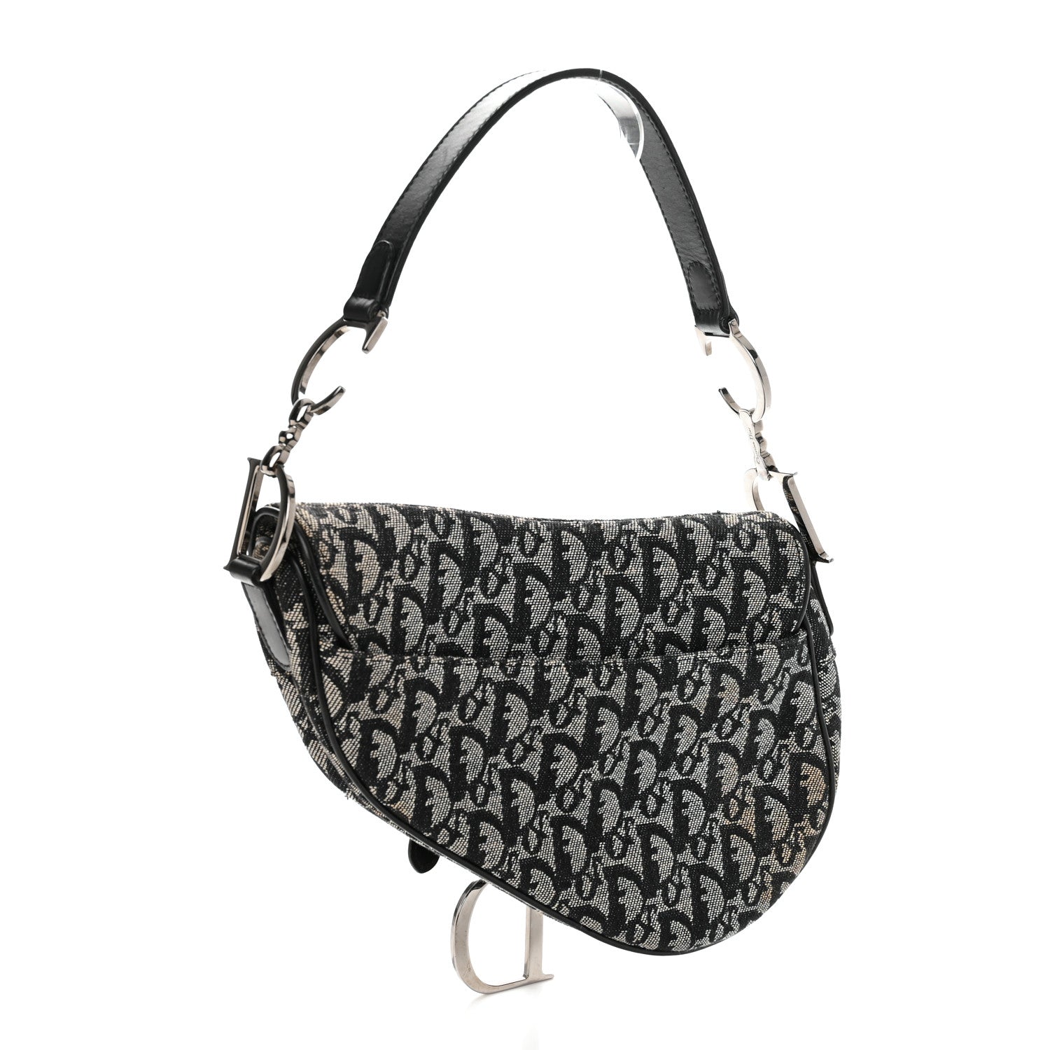 Christian Dior Monogram Saddle Bag Black 3 of 10