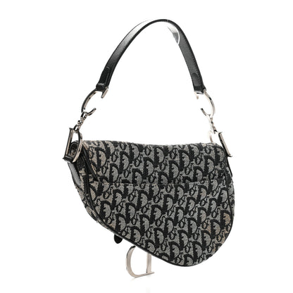 Christian Dior Monogram Saddle Bag Black 3 of 10