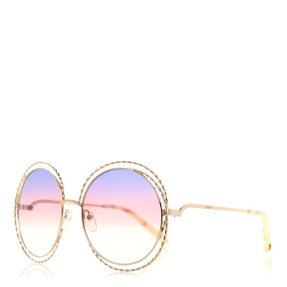 Chloe Metal Carlina Oversize Round Sunglasses CE114ST Rainbow 1 of 7