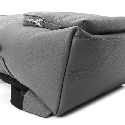 Burberry Calfskin Logo Embossed Backpack Charcoal Grey 9 of 10