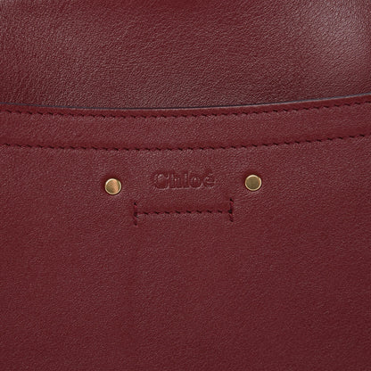 Chloe Calfskin Suede Medium Roy Bag Plum Purple 9 of 9