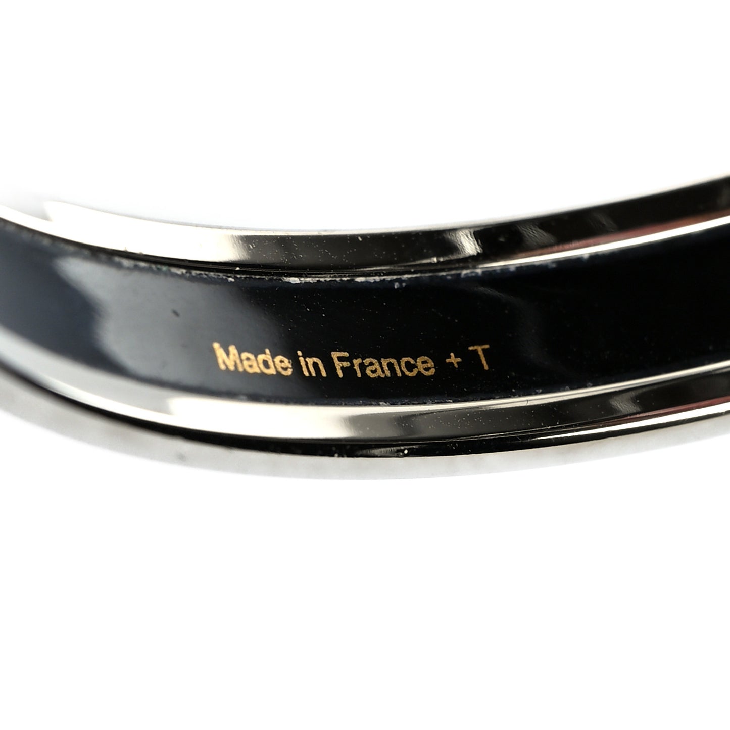 Enamel Printed Caleche Narrow Bracelet 70 Rouge Amarante