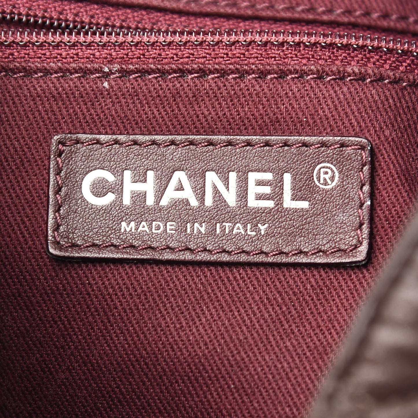 Iridescent Calfskin Quilted In The Mix Backpack Brown
