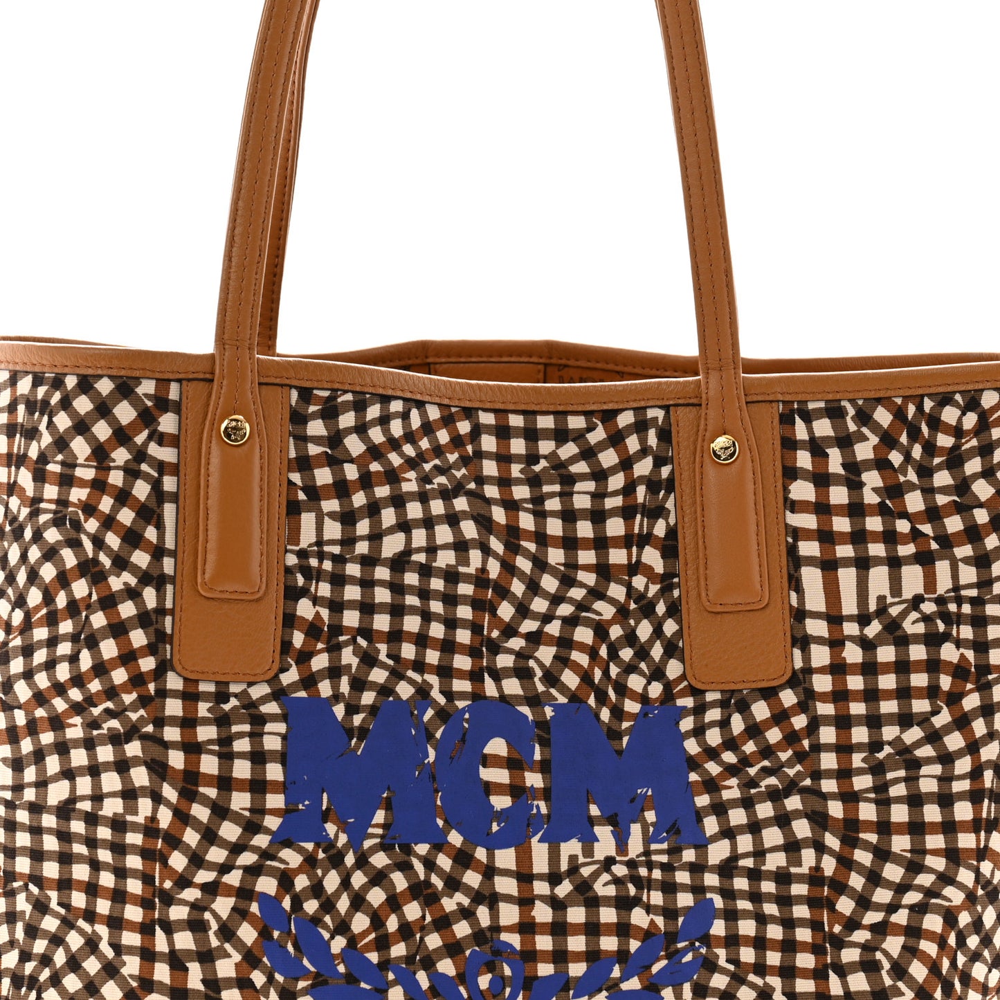 Visetos Medium Liz Reversible Shopper Tote Cognac