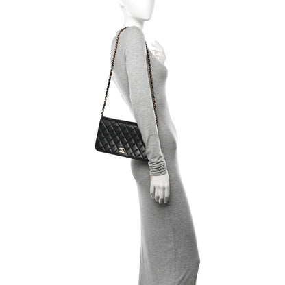 Chanel Lambskin Quilted Small Single Flap Bag Black 2 of 10