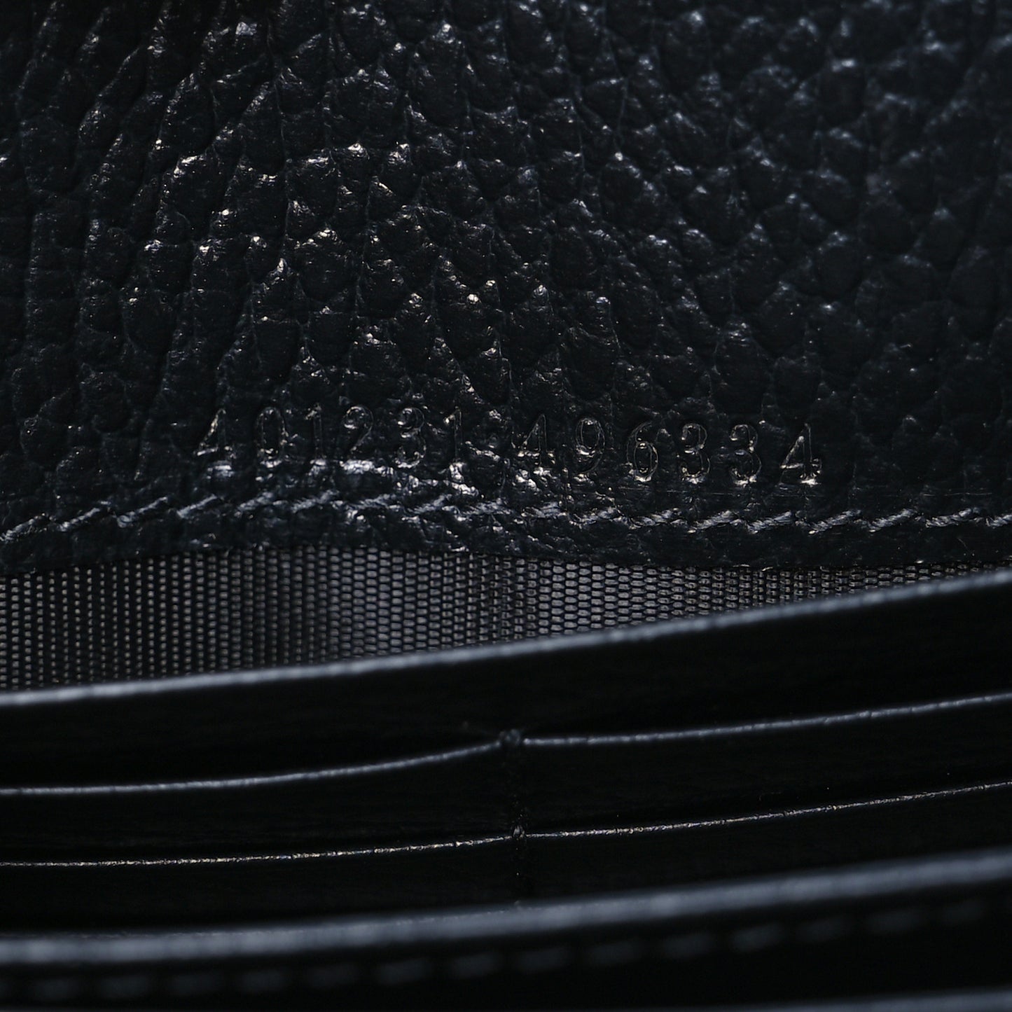 Calfskin Mini Dionysus Chain Wallet Black