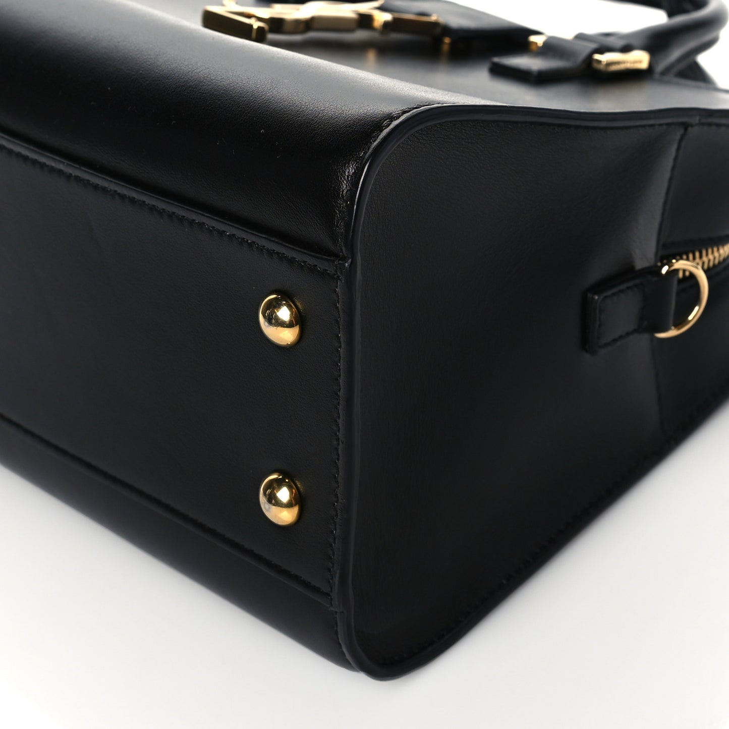 Calfskin Monogram Baby Cabas Black