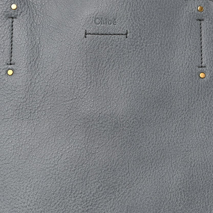 Chloe Smooth Calfskin Medium Milo Shopping Tote Cloudy Blue 6 of 8