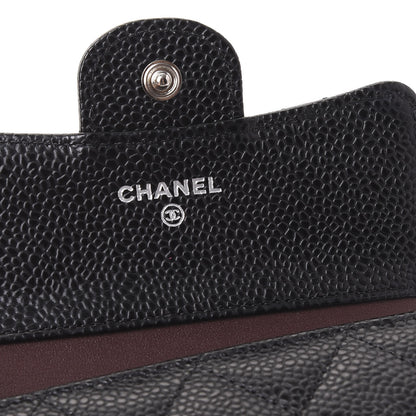 Chanel Caviar Quilted Compact Flap Wallet Black 7 of 10