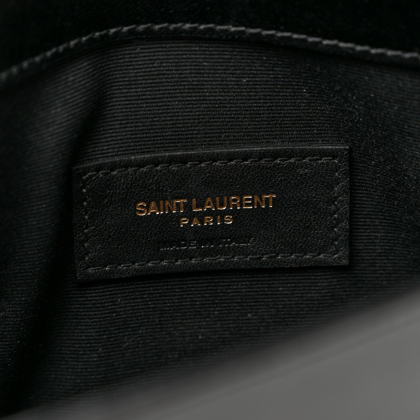 Smooth Shiny Calfskin Monogram Uptown Pouch Black