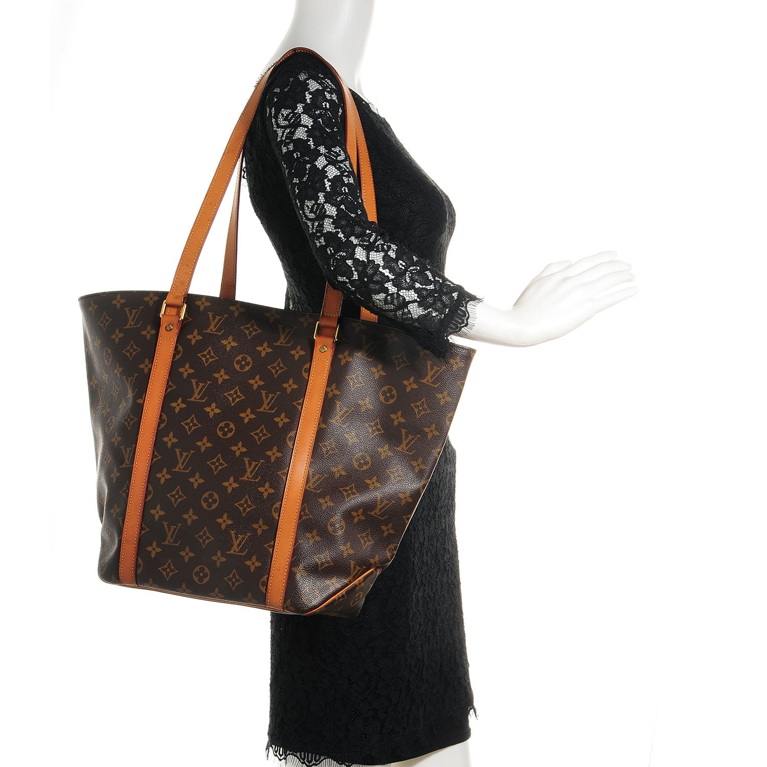Louis Vuitton Monogram Sac Shopping Tote 2 of 7