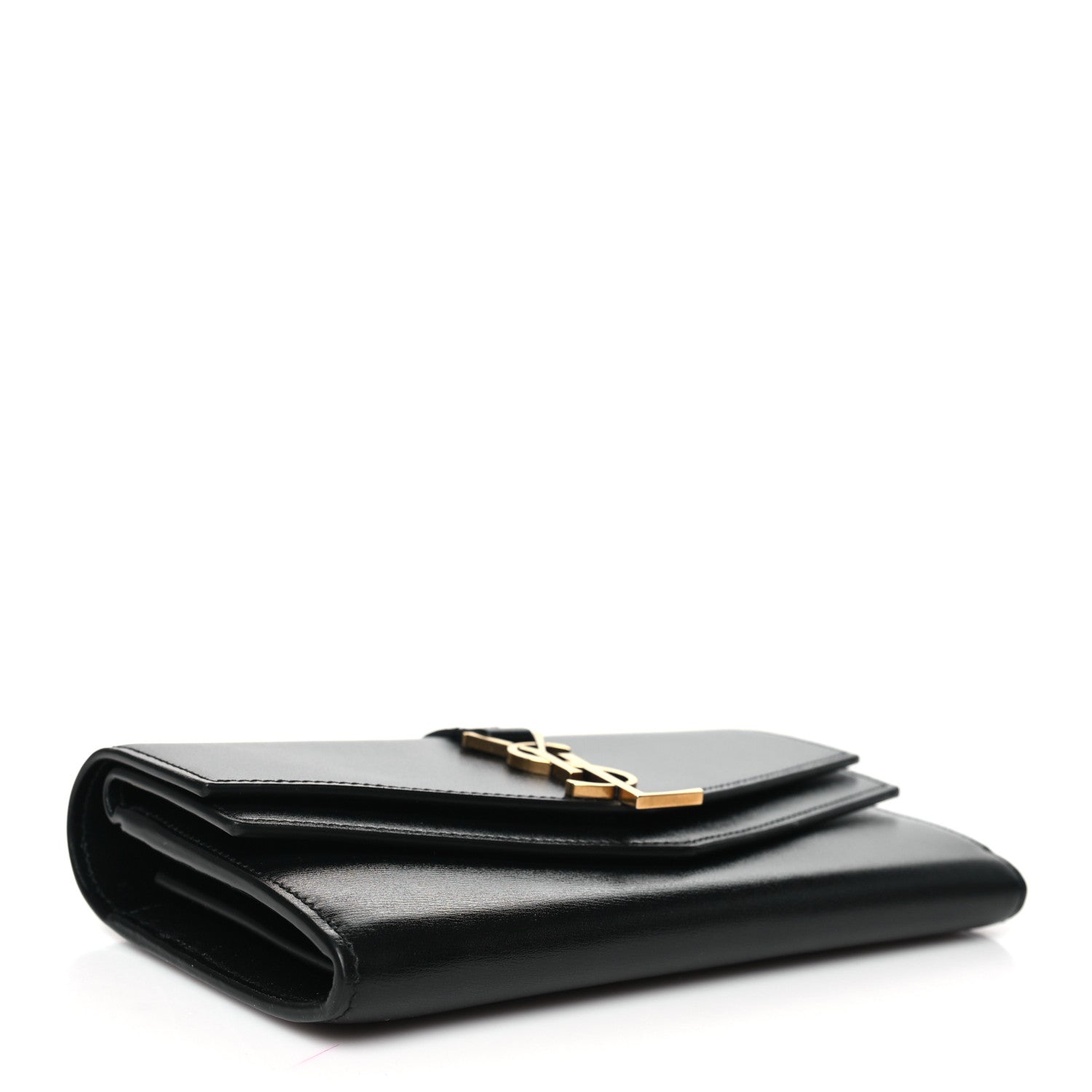 Saint Laurent Smooth Calfskin Monogram Sulpice Wallet Black 4 of 7