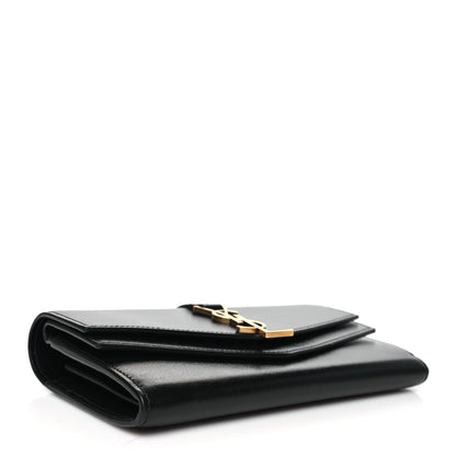 Saint Laurent Smooth Calfskin Monogram Sulpice Wallet Black 4 of 7