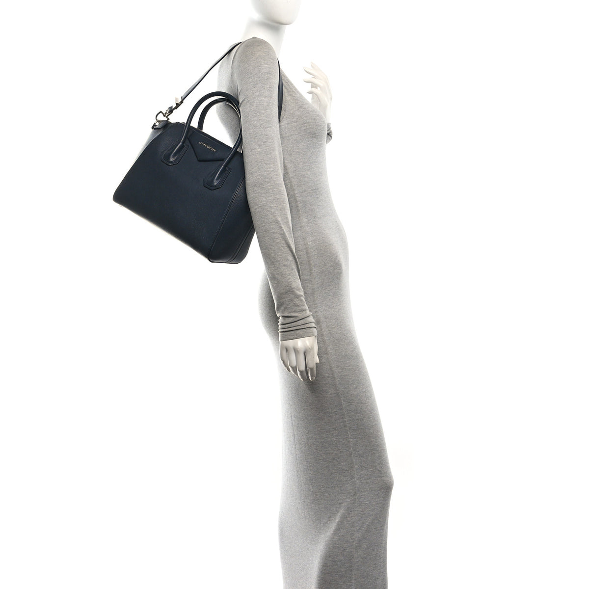 Sugar Goatskin Small Antigona Navy