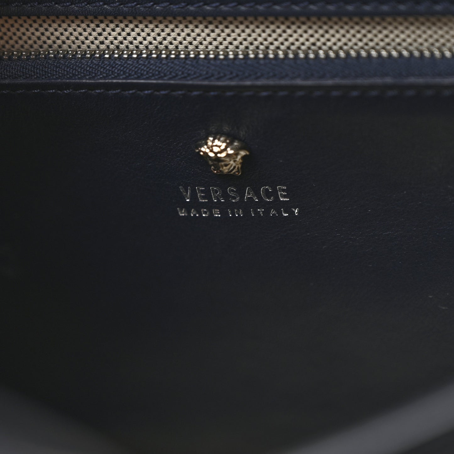 Calfskin Medium Palazzo Empire Bag Navy Blue