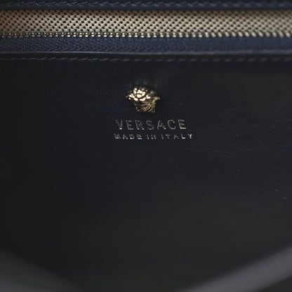Versace Calfskin Medium Palazzo Empire Bag Navy Blue 6 of 12