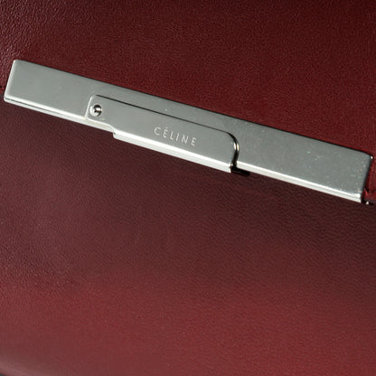 Celine Calfskin Folded Clutch Burgundy 8 of 8