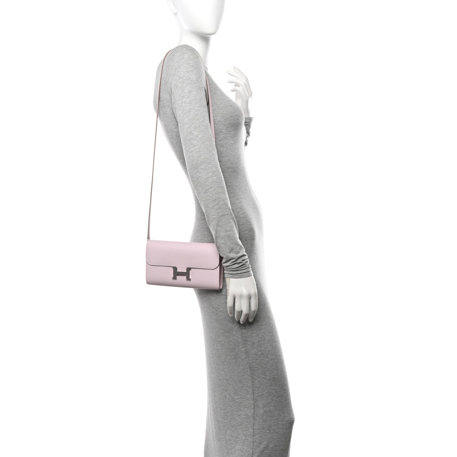 Hermes Epsom Constance Wallet To Go Mauve Pale 3 of 10