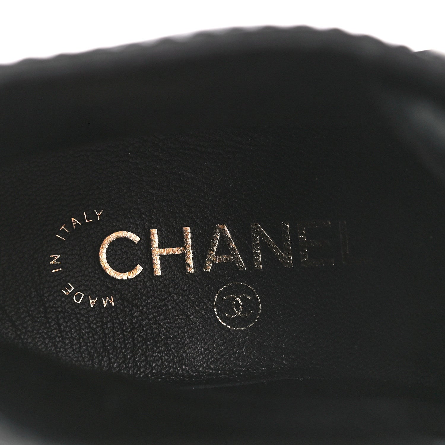 Chanel Shiny Calfskin Velvet Pearl Combat Short Boots 36.5 Black 7 of 9