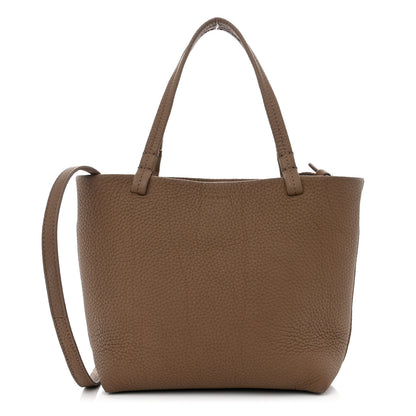 The Row Matte Grained Calfskin Small Park Tote Brown 1 of 9