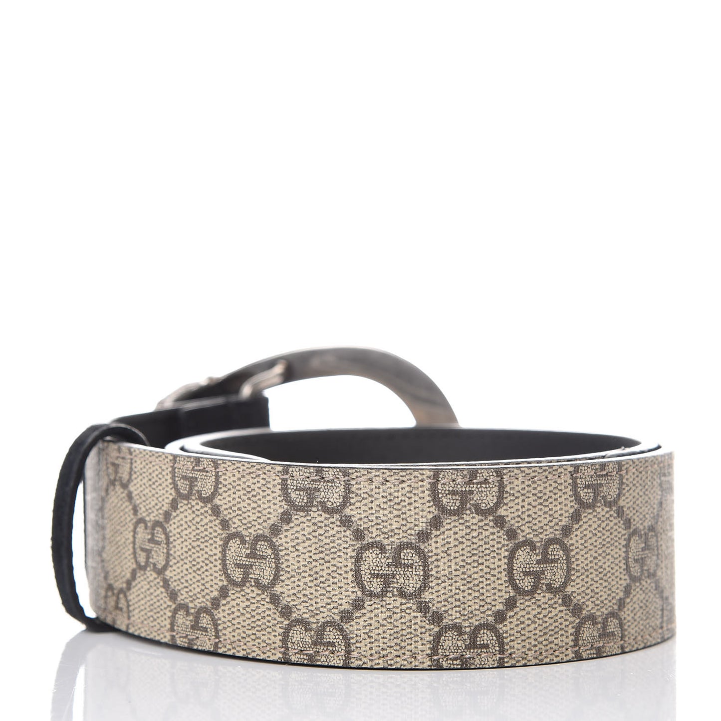 GG Supreme Monogram Suede Dionysus 40mm Belt 70 28 Beige Black