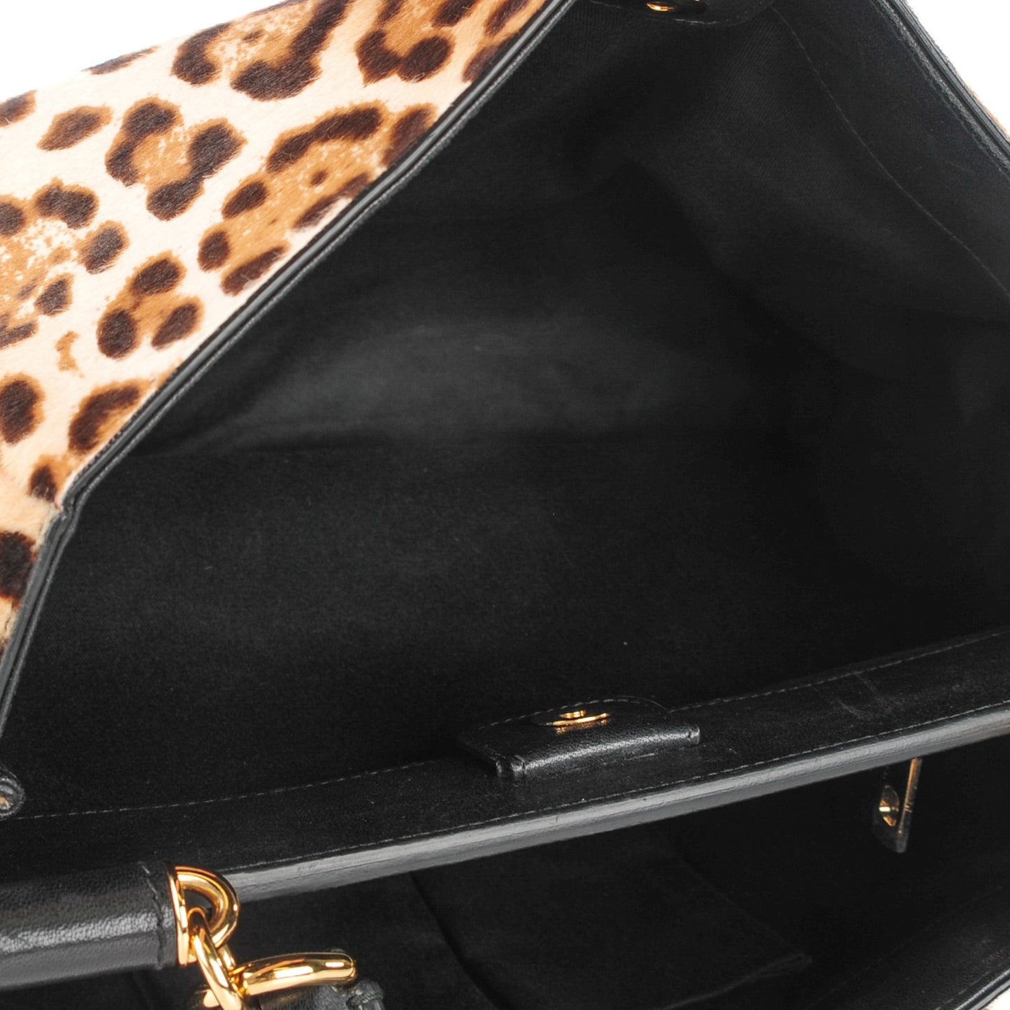 Calfskin Hair Leopard Print Medium Miss Sicily Shopper Tote
