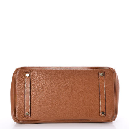 Hermes Taurillon Clemence Birkin 35 Gold 6 of 34