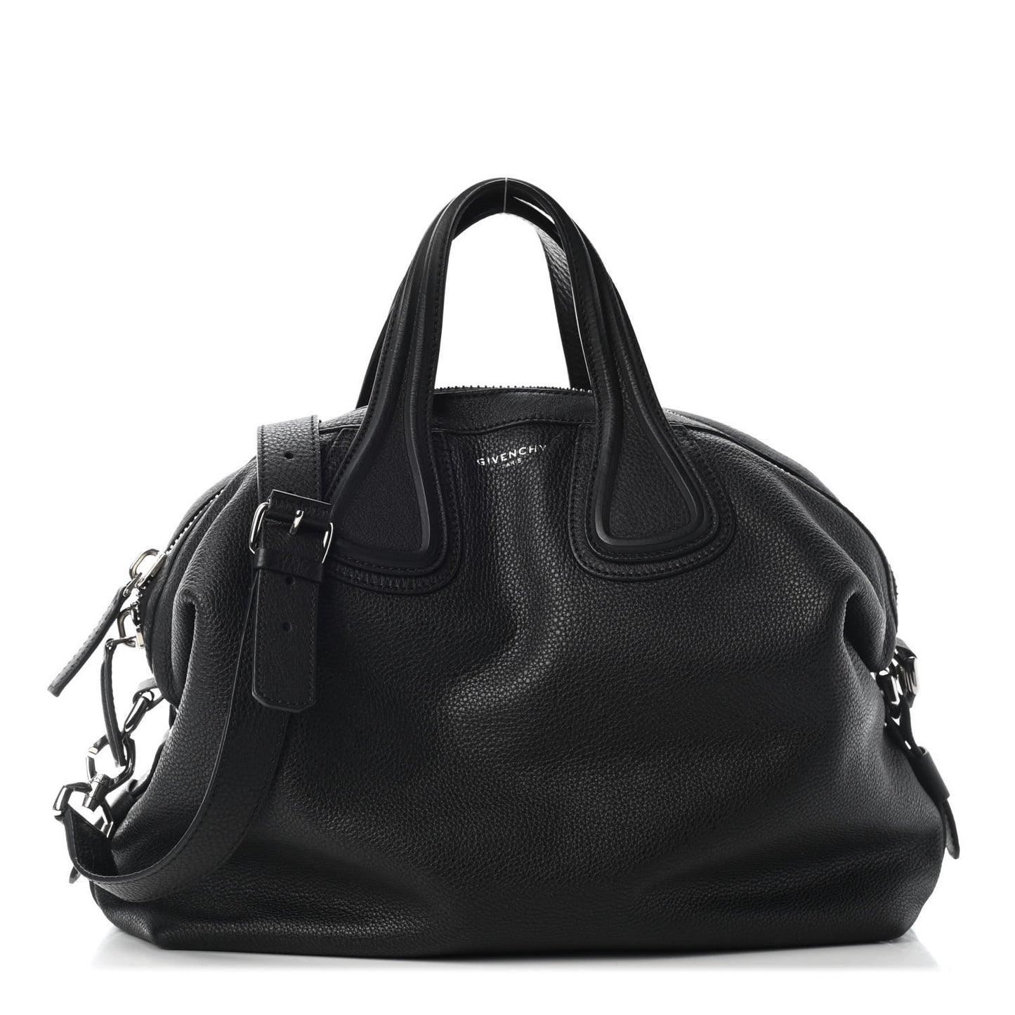 Waxy Grained Calfskin Medium Nightingale Black