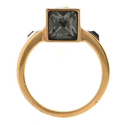 Louis Vuitton Metal Swarovski Gamble Ring Small 47 4 Azur Gold 5 of 6