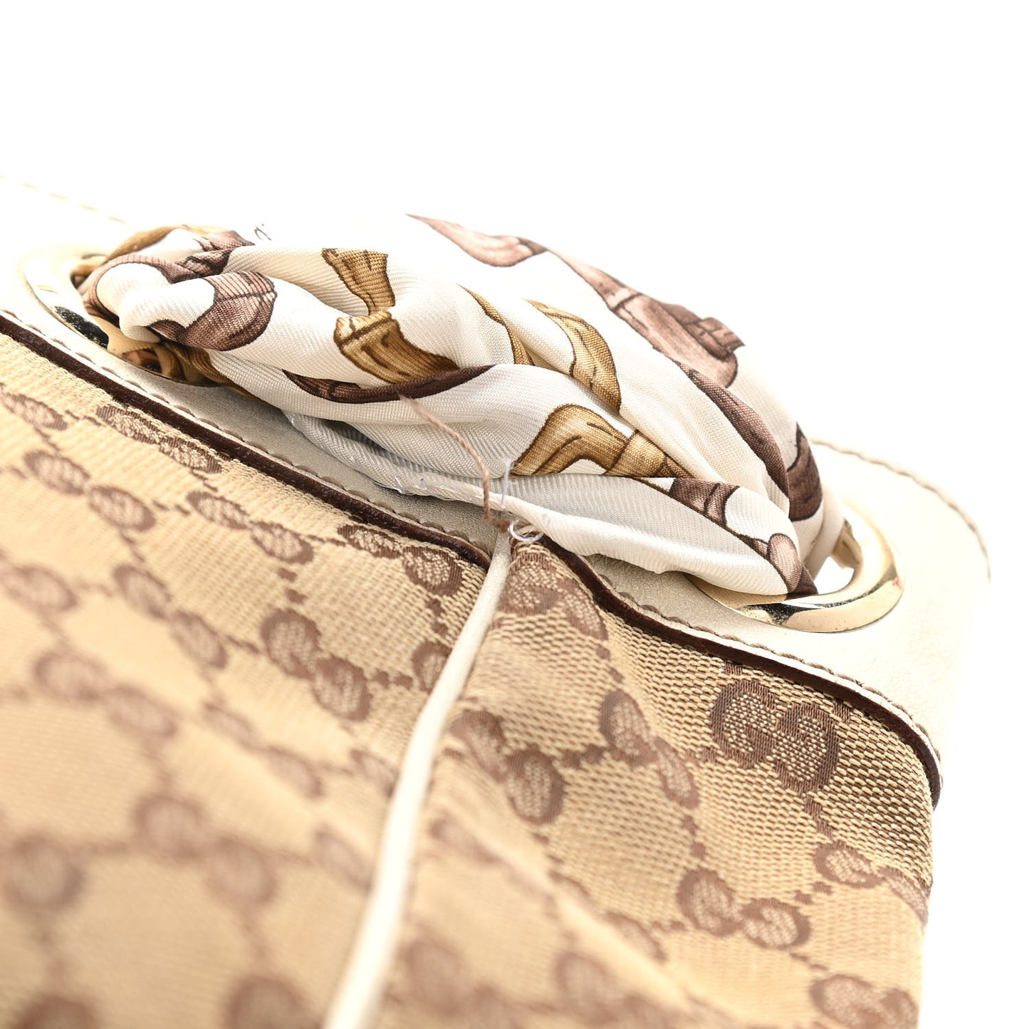 Monogram Large Positano Tote Off White