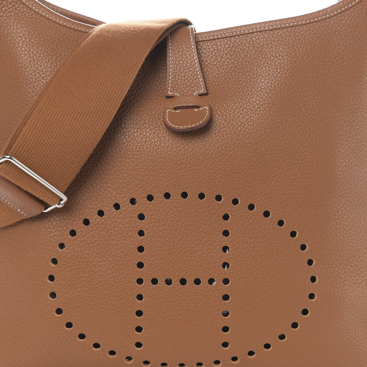 Hermes Taurillon Clemence Evelyne III GM Gold 11 of 11